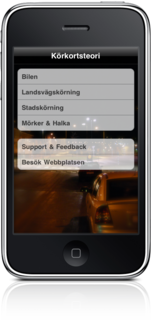 Swedish drivers license theory - Now on the iPhone