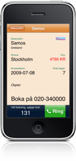 Swedish Last-Minute Charter on iPhone