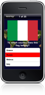 Learn the flags of the world on your iPhone
