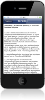 Lagboken (Swedish book of law) - now 0 grams as an app instead of 1.5 kg as a book
