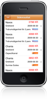 Swedish Last-Minute Charter on iPhone