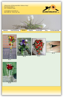 Website for Blomsterloftet in Leråkra, Karlskrona is published