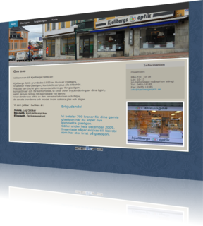 Crystal Code publishes new website for Kjellbergs Optik